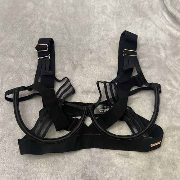 New! Bluebella Sutton strappy cage bra black banded 10491 - Picture 13 of 16